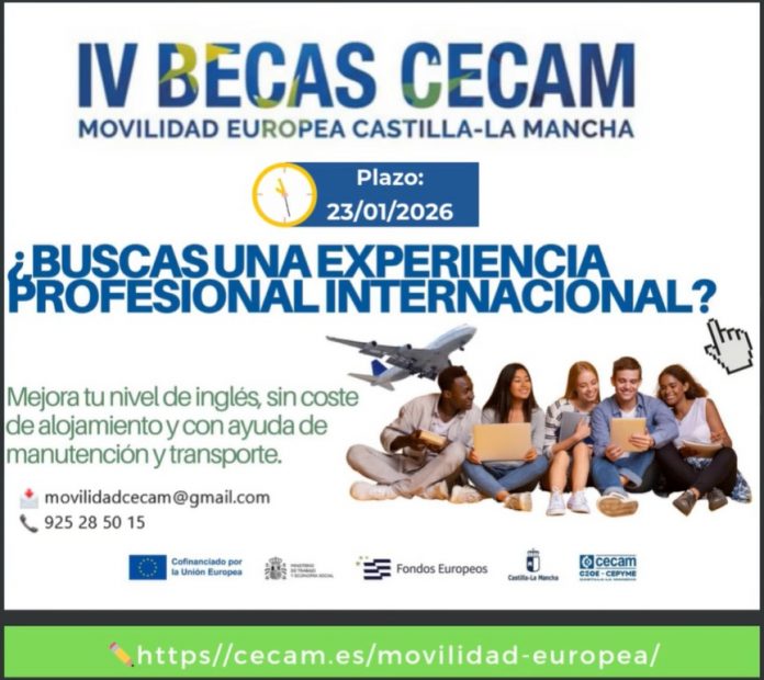 Becas de movilidad europea. Castilla-La Mancha.