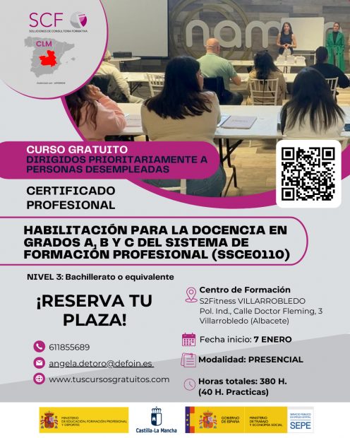 Curso «Habilitación para la docencia en grados A, B y C del Sistema de Formación Profesional»