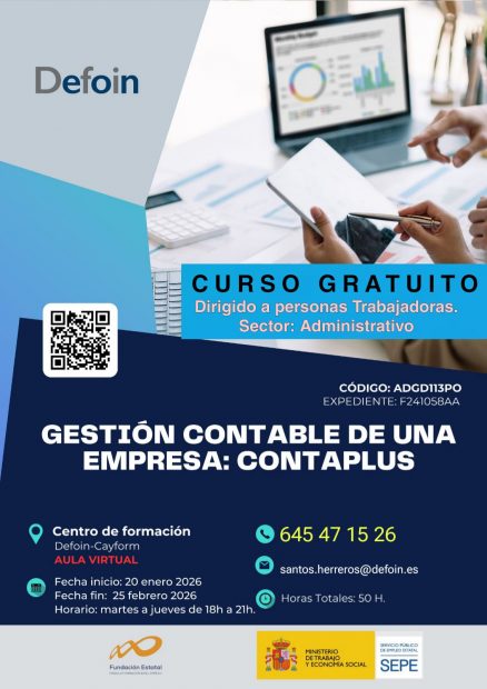 Curso «Gestión contable de una empresa: Contaplus»