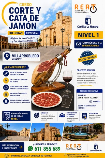 Curso «Corte y cata de jamón». Villarrobledo.