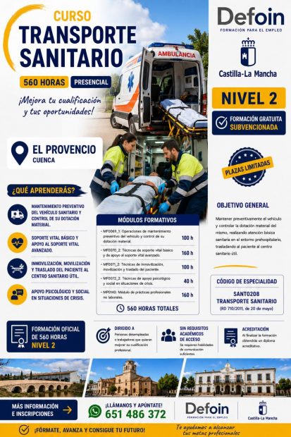 Curso «Transporte sanitario». El Provencio (Cuenca).