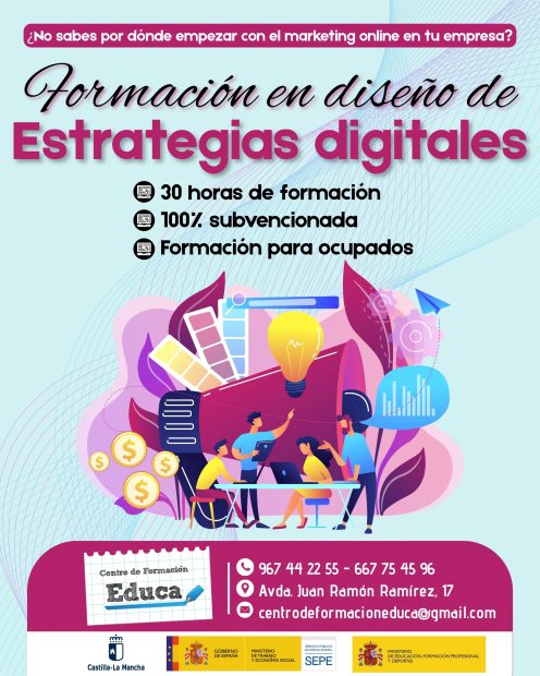 Formación en Diseño de Estrategias Digitales. La Roda (Albacete).