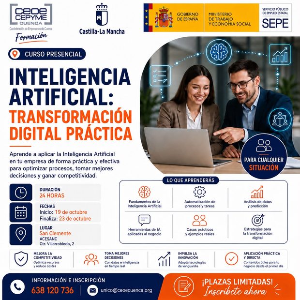 Curso Inteligencia Artificial: Transformación digital práctica