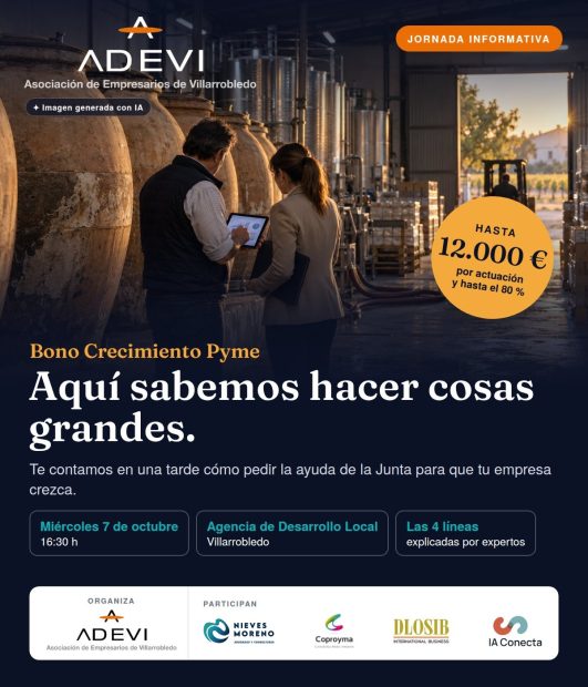 Jornada informativa: Bono Crecimiento PYME. Villarrobledo.