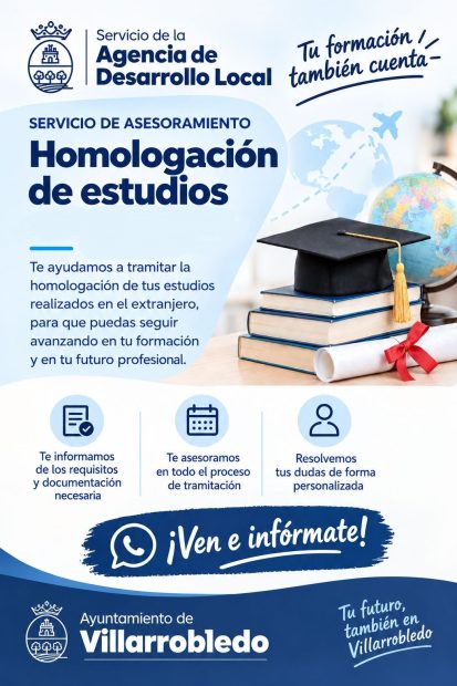 La Agencia de Desarrollo Local del Ayuntamiento de Villarrobledo cuenta con un servicio de Asesoramiento para Homologaciones